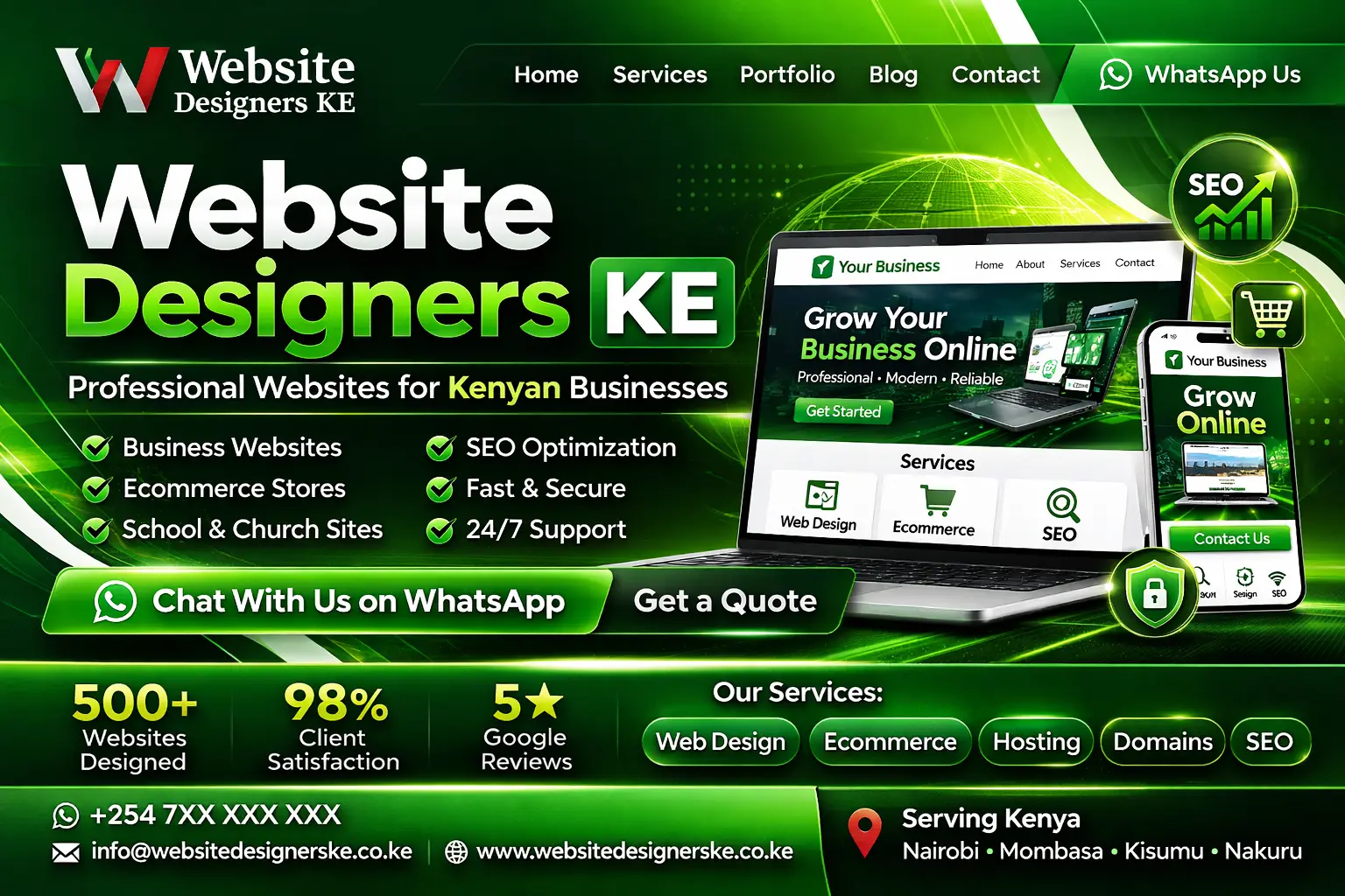 Website Designers Kenya company website