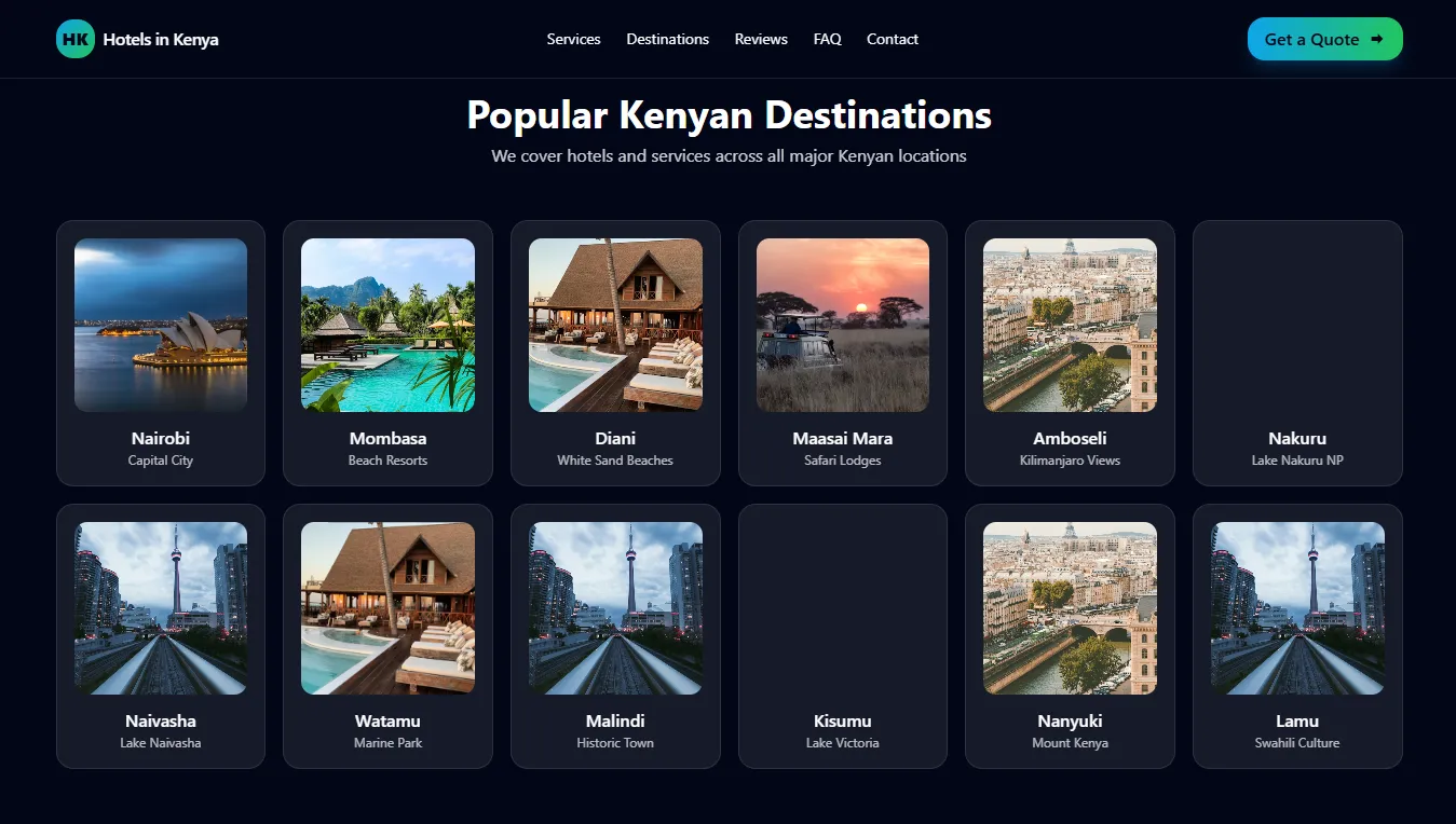Hotels in Kenya search results