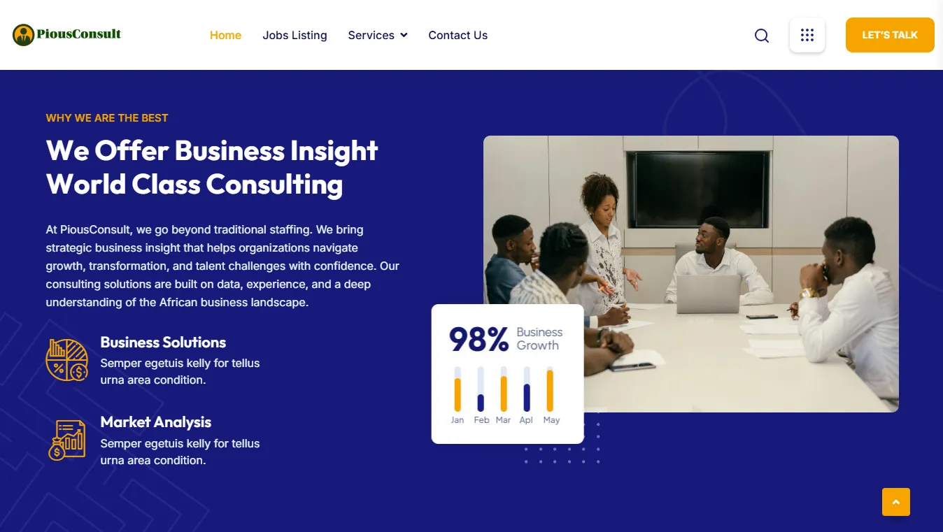 Pious Consult team page