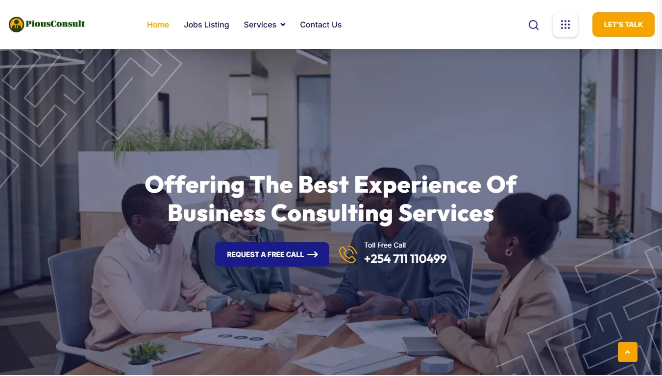 Pious Consult contact form